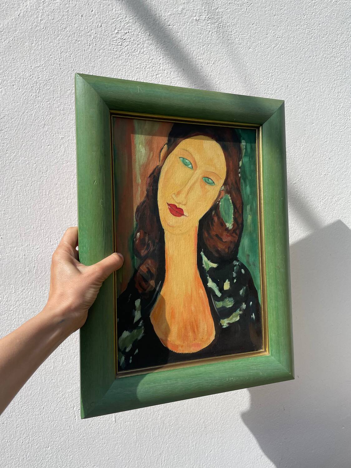 Portrait of a woman in oil