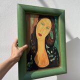 Portrait of a woman in oil