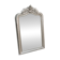 Large antique mirror from the late 19th century with a sculpted pediment in Louis Philippe style.