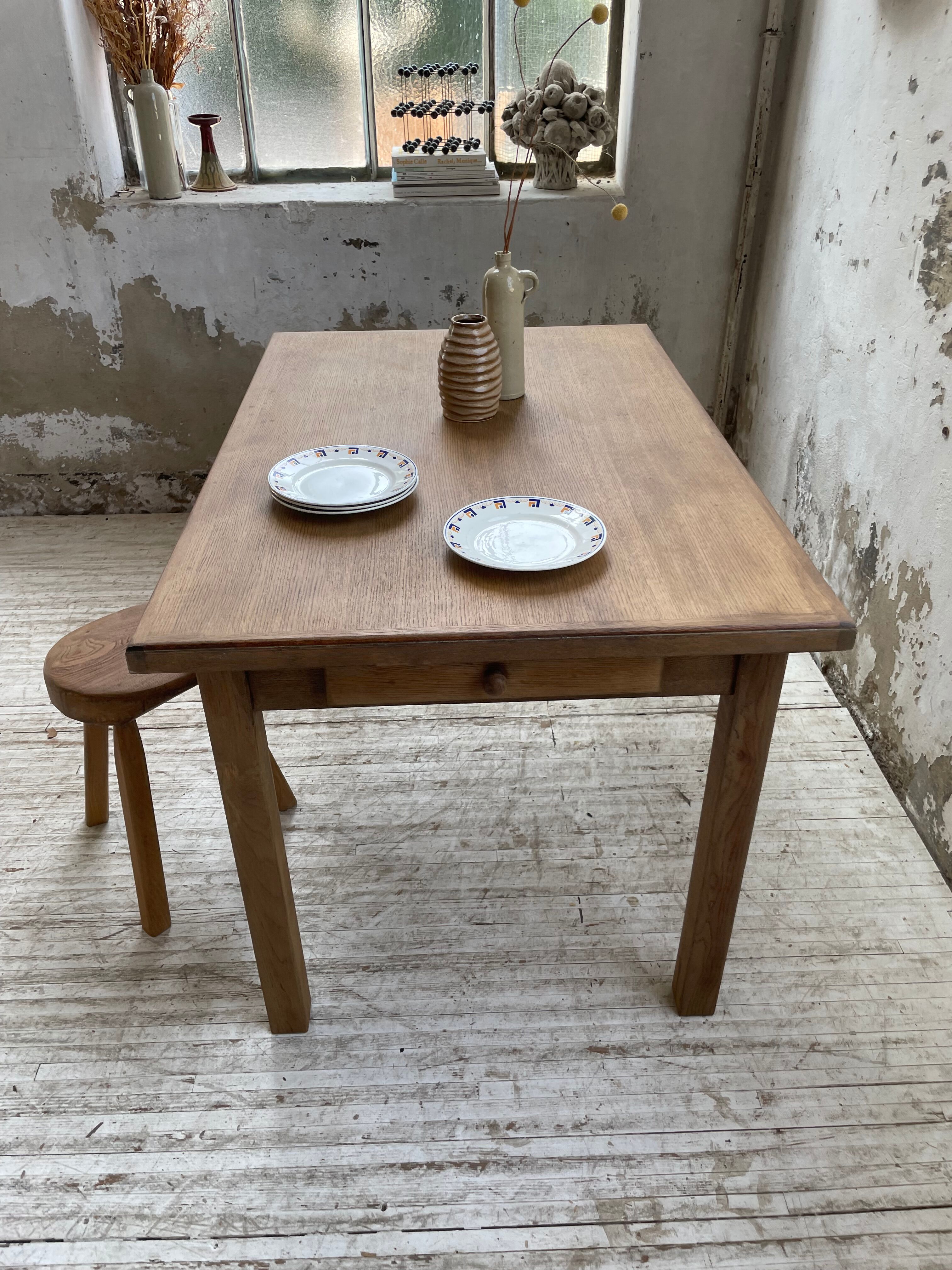Oak farmhouse table