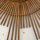 Large sun mirror in rattan