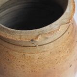 Large stoneware pot with handle