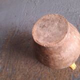 Grease pot, glazed earthenware confit pot