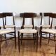 Rare set of 6 vintage Italian rope chairs by Eredi Marelli, 1950
