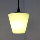 Lampe suspendue en verre vert