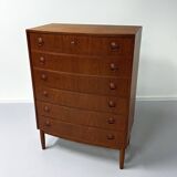 Danish curved chest of drawers, 1960s | teak (2nd)