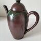 Ceramic coffee pot in red clay – artist's creation