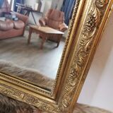 Miroir feuille d'or ancien 108 x 68 cm