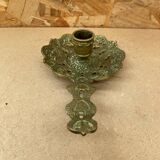 Antique Vintage Gilt Bronze Cellar Raz Hand Candle Holder
