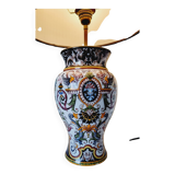 Table lamp in fine earthenware, 1950, in Renaissance style.