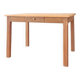 Art Deco sanded raw wood table