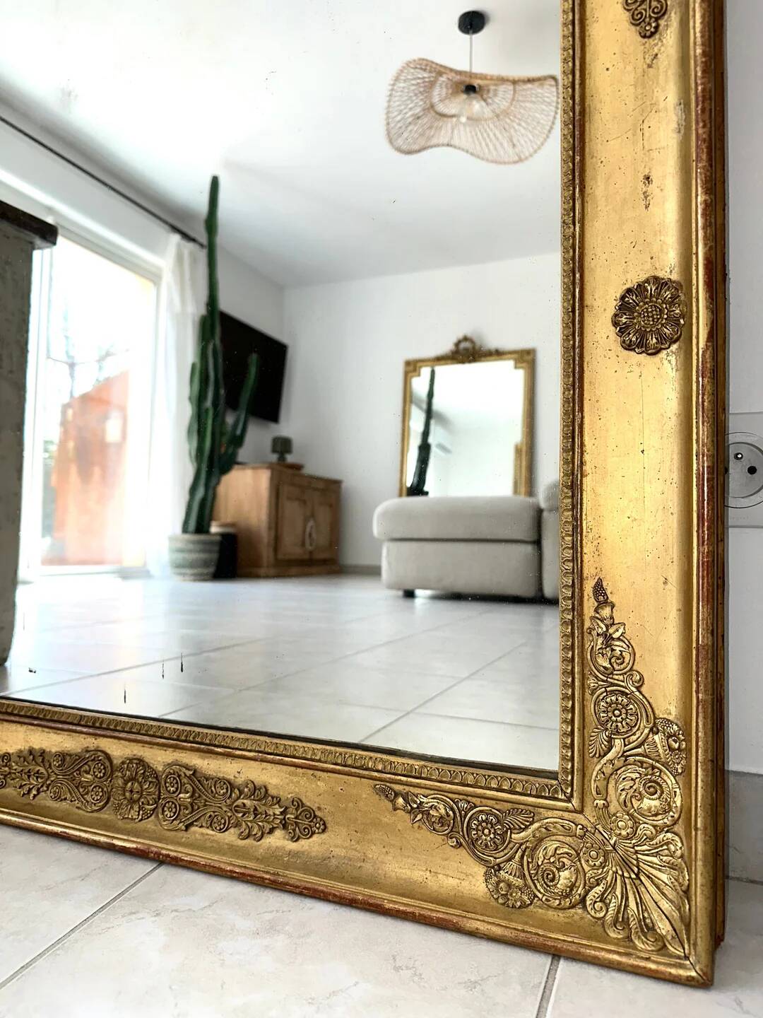 Miroir ancien époque restauration XIXème