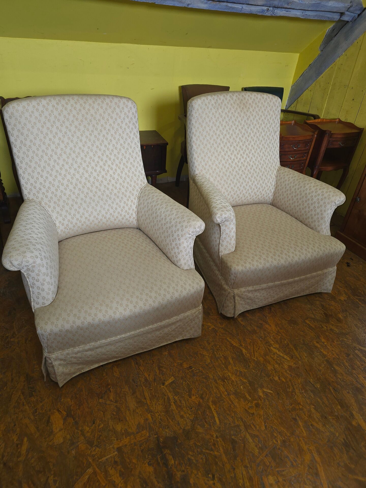 Paire de Fauteuils crapaud