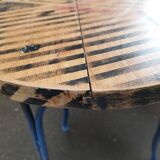 Industrial pedestal table