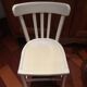 Paire de chaises bistrot peintes en blanc Luterna