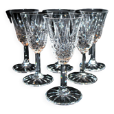 Set of 6 tarn white wine glasses in cut crystal from saint-louis 13.8cm