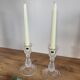 Lot bougeoirs cristal