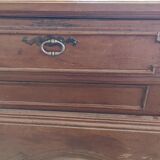 Sideboard with 2 doors and 2 drawers in walnut, 18th