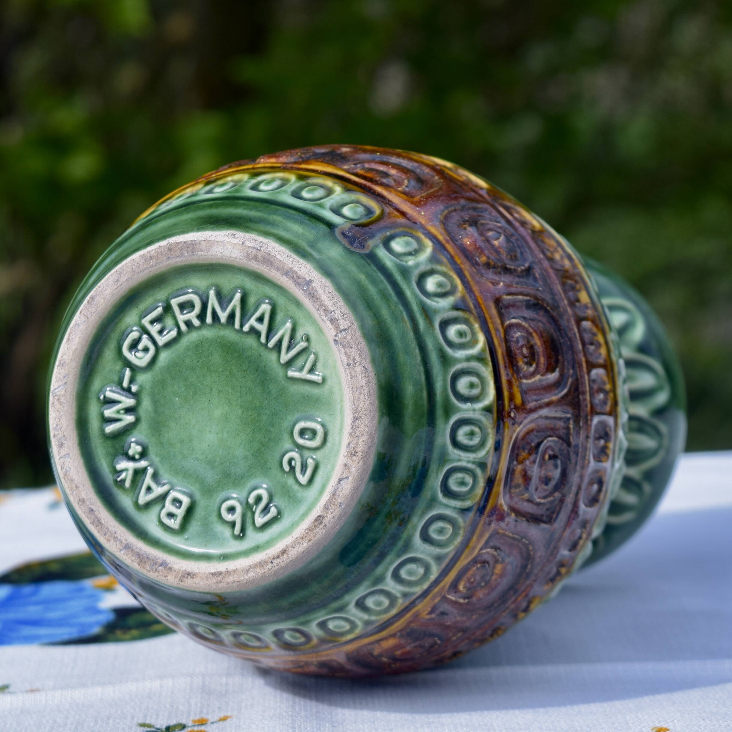 Bay Keramik Vase -n° 92 20 - West Germany