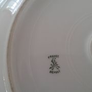Dish rond creux, porcelain limoges