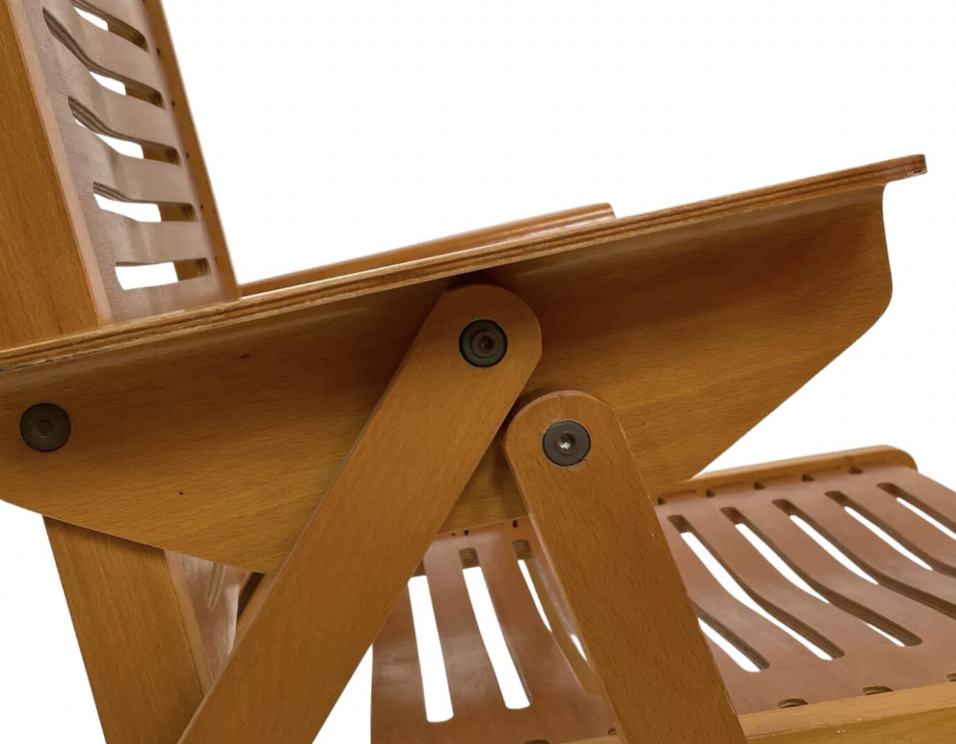 Ensemble vintage de quatre chaises pliantes Rex en contreplaqué, design Niko Kralj, 1950