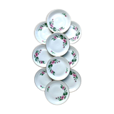 10 porcelain dessert plates