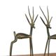 Pair of brass gazelles, 50s