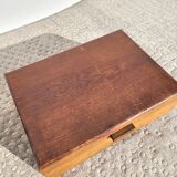 Old wooden box sewing 36x26cm