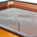 Vintage plexiglass top smoky color.