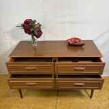 Mid-Century Retro Vintage Sideboard by Europa Furniture 1960  Four Drawers