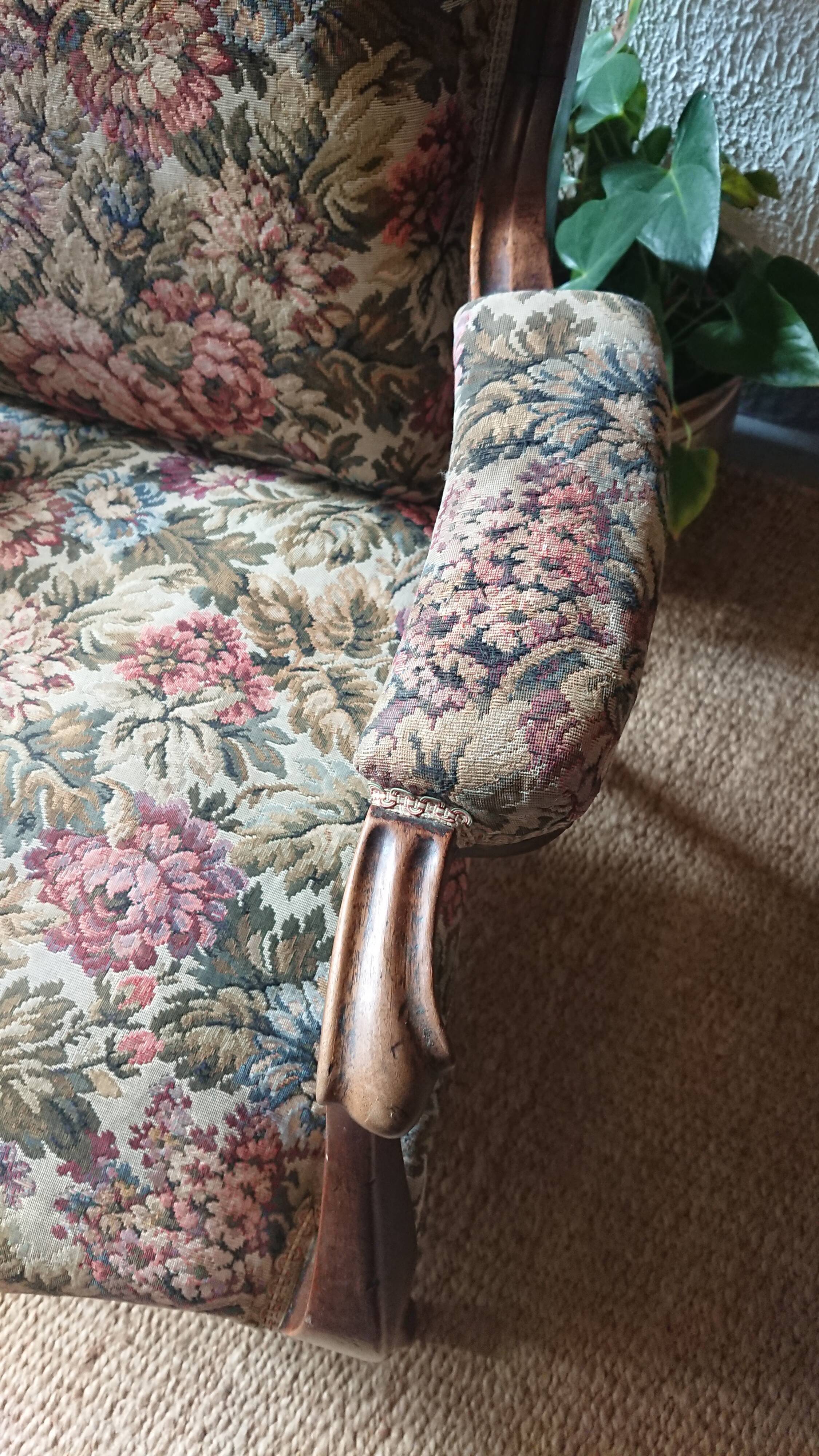 Pair of voltaire armchairs