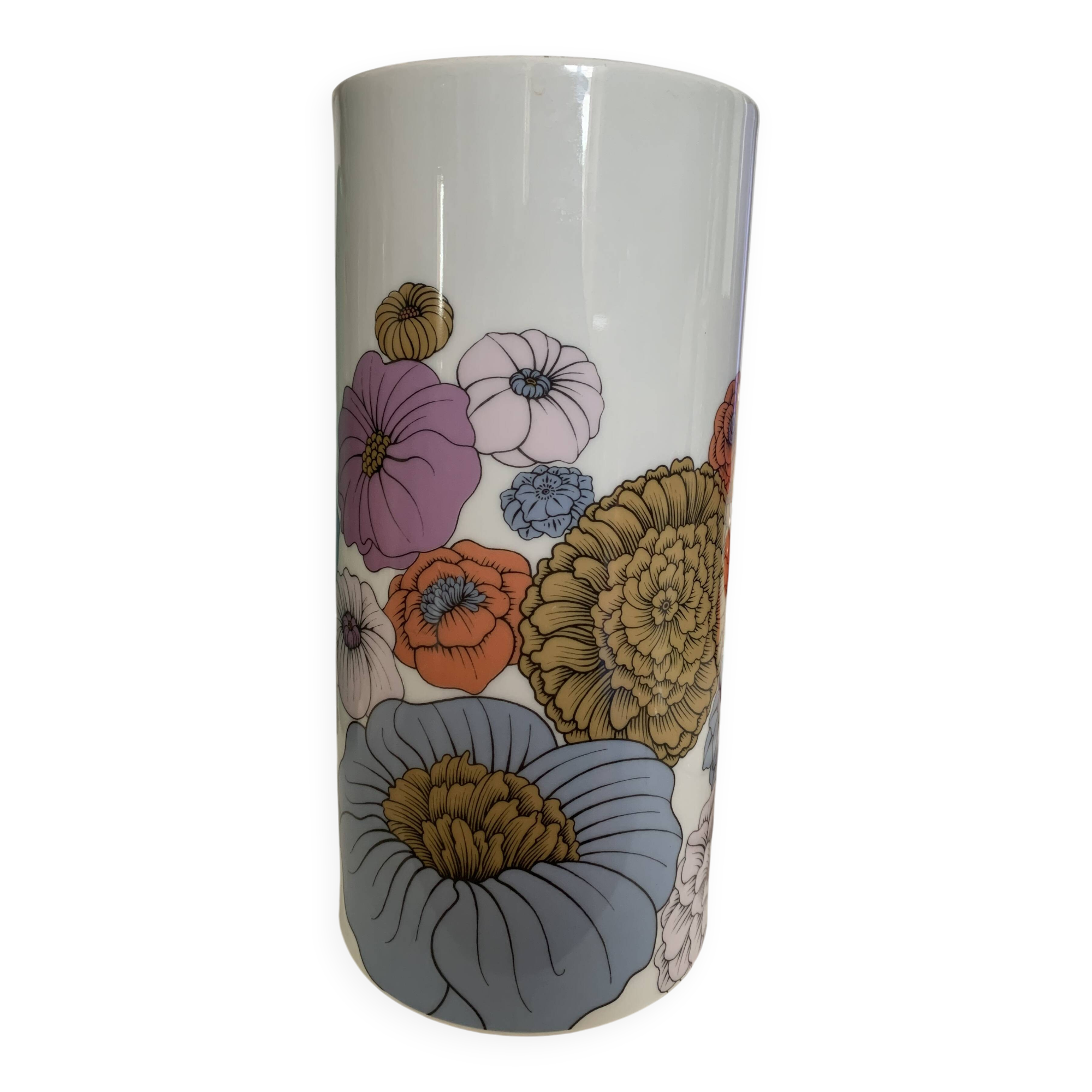 Vintage cylindrical vase Rosenthal