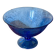 Bluish glass fruit bowl