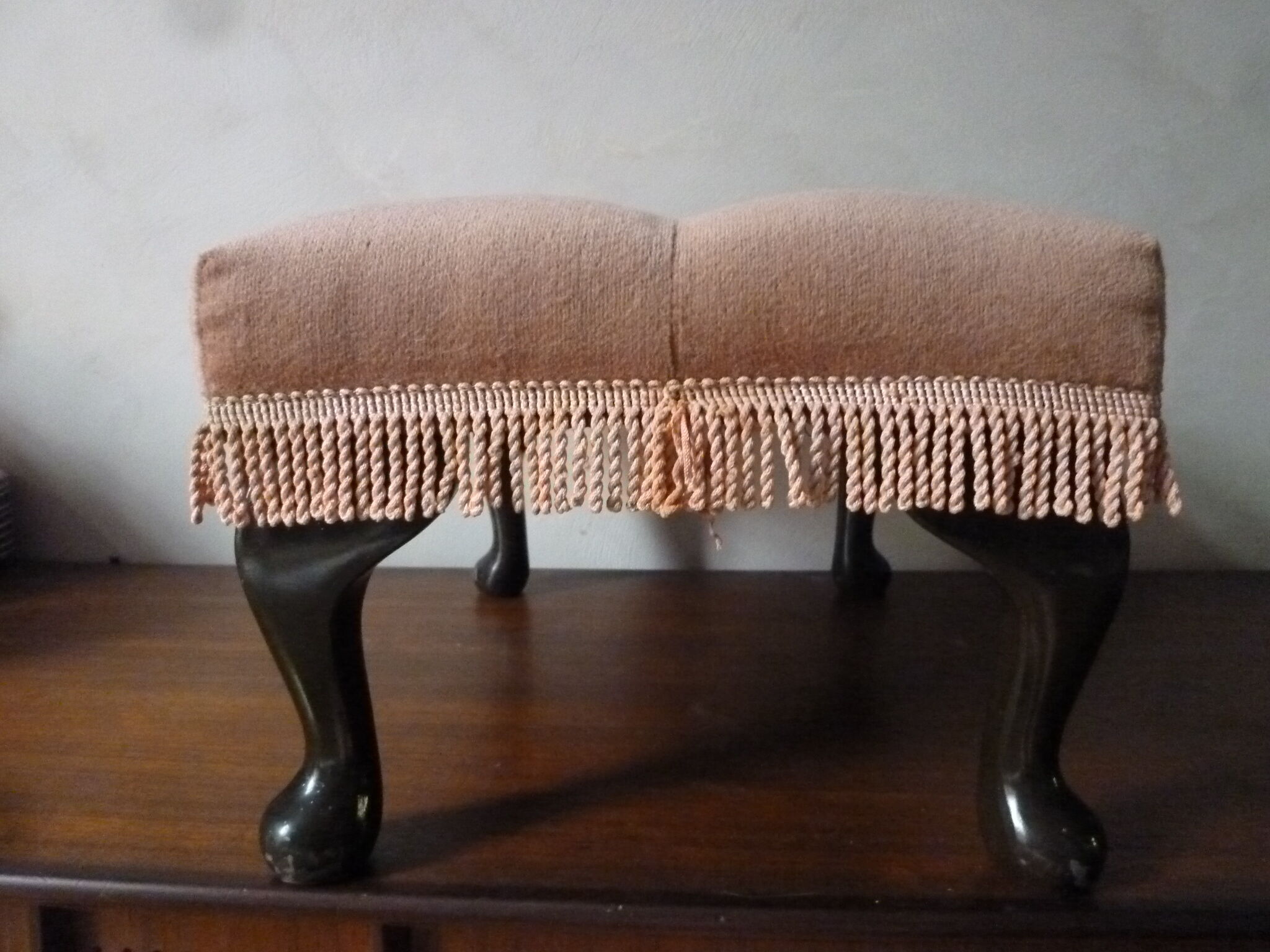 Rests English feet in velvet