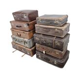 Vintage travel suitcase / trunk / chest