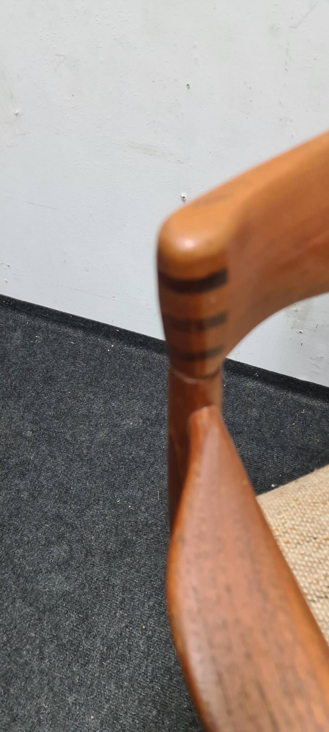 Vintage teak Danish design arm chair attributed to Bramin