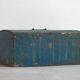 Small antique chest with navy blue patina (c.1920) #68