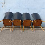 Lot of 4chaises Bauman essor