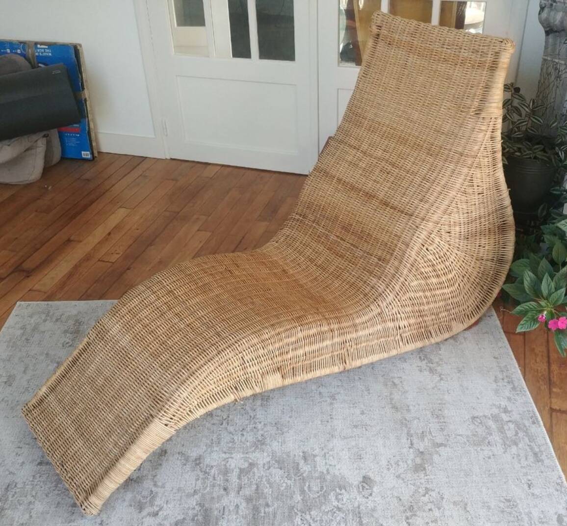 Karlskrona rattan daybed by Carl Öjerstam