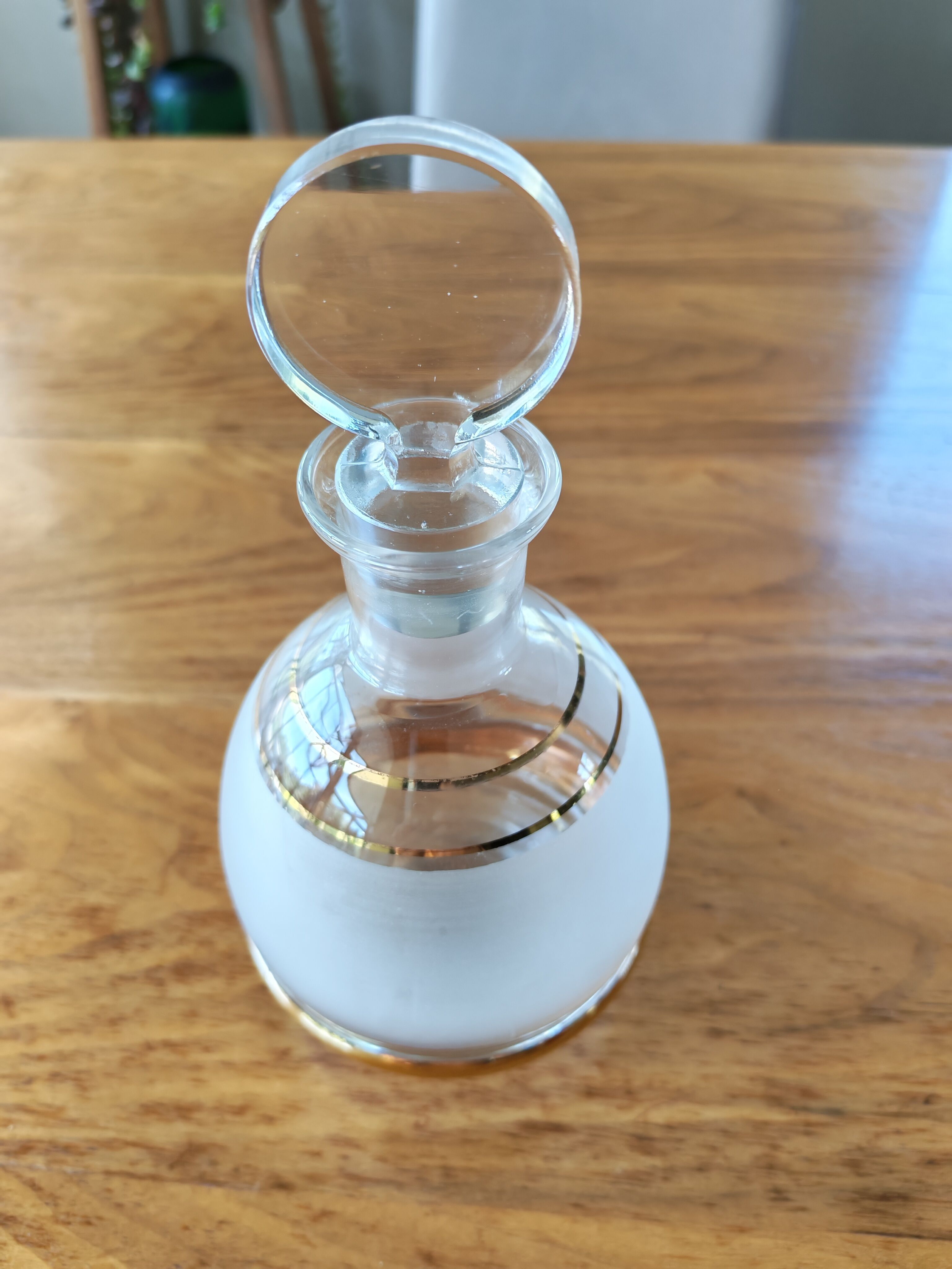 Art Deco glass carafe