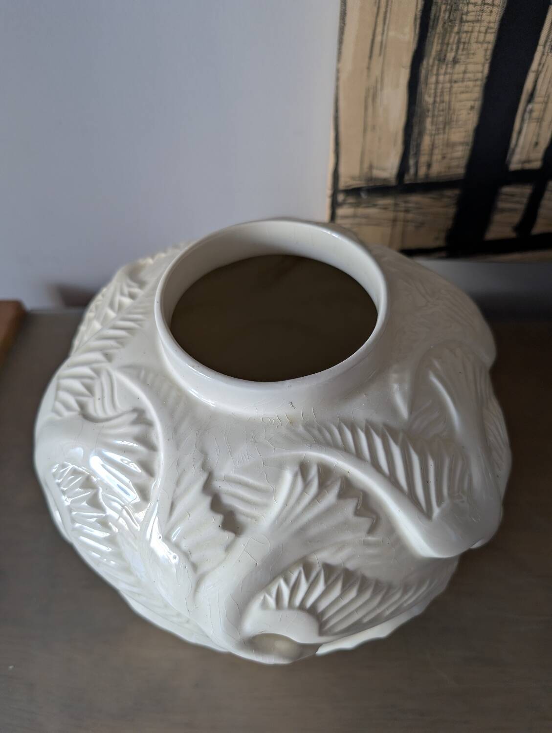 Art Deco Seagull Ball Vase