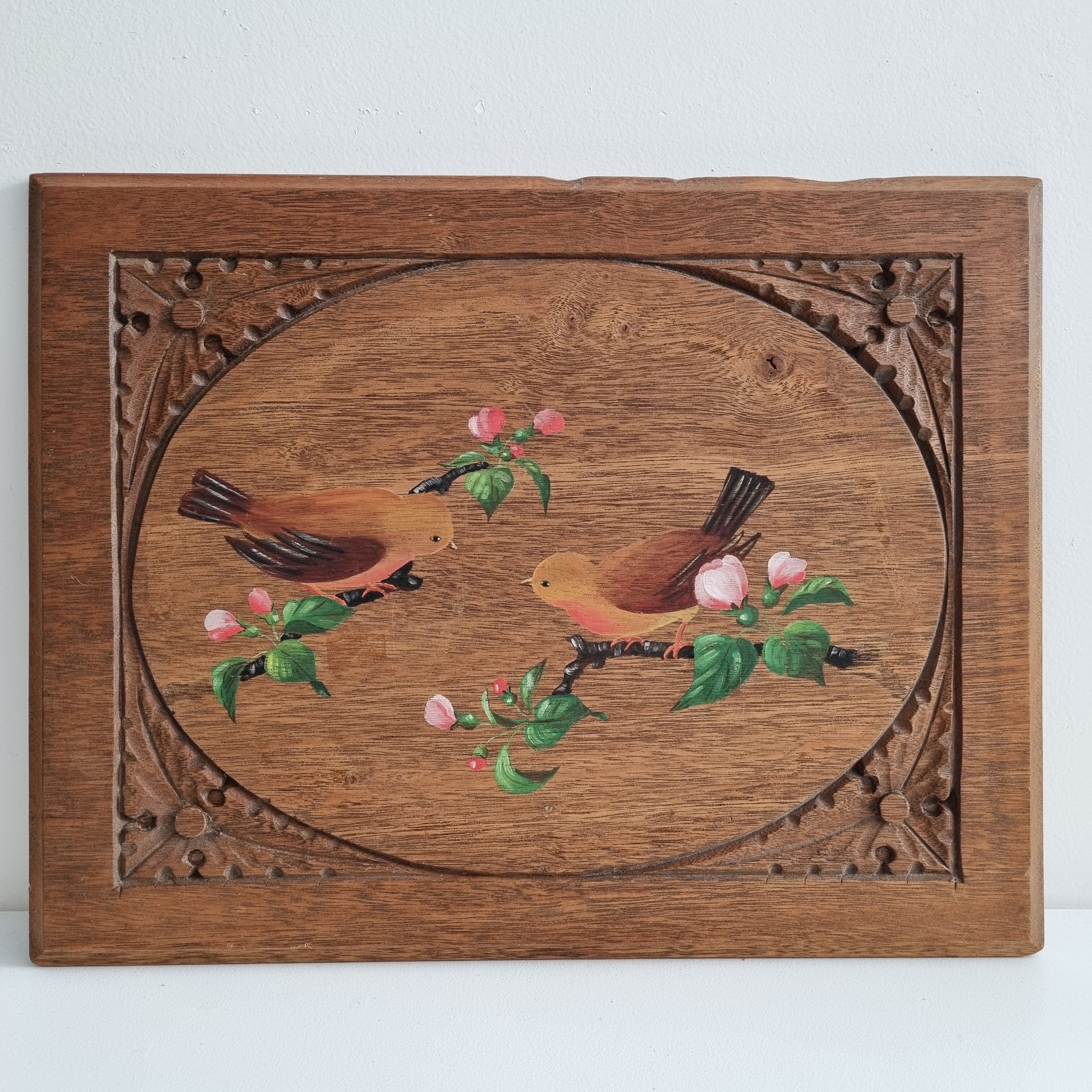 Old painting painting on wood