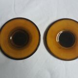 2 coffee cups and saucers in Longchamp ceramic
