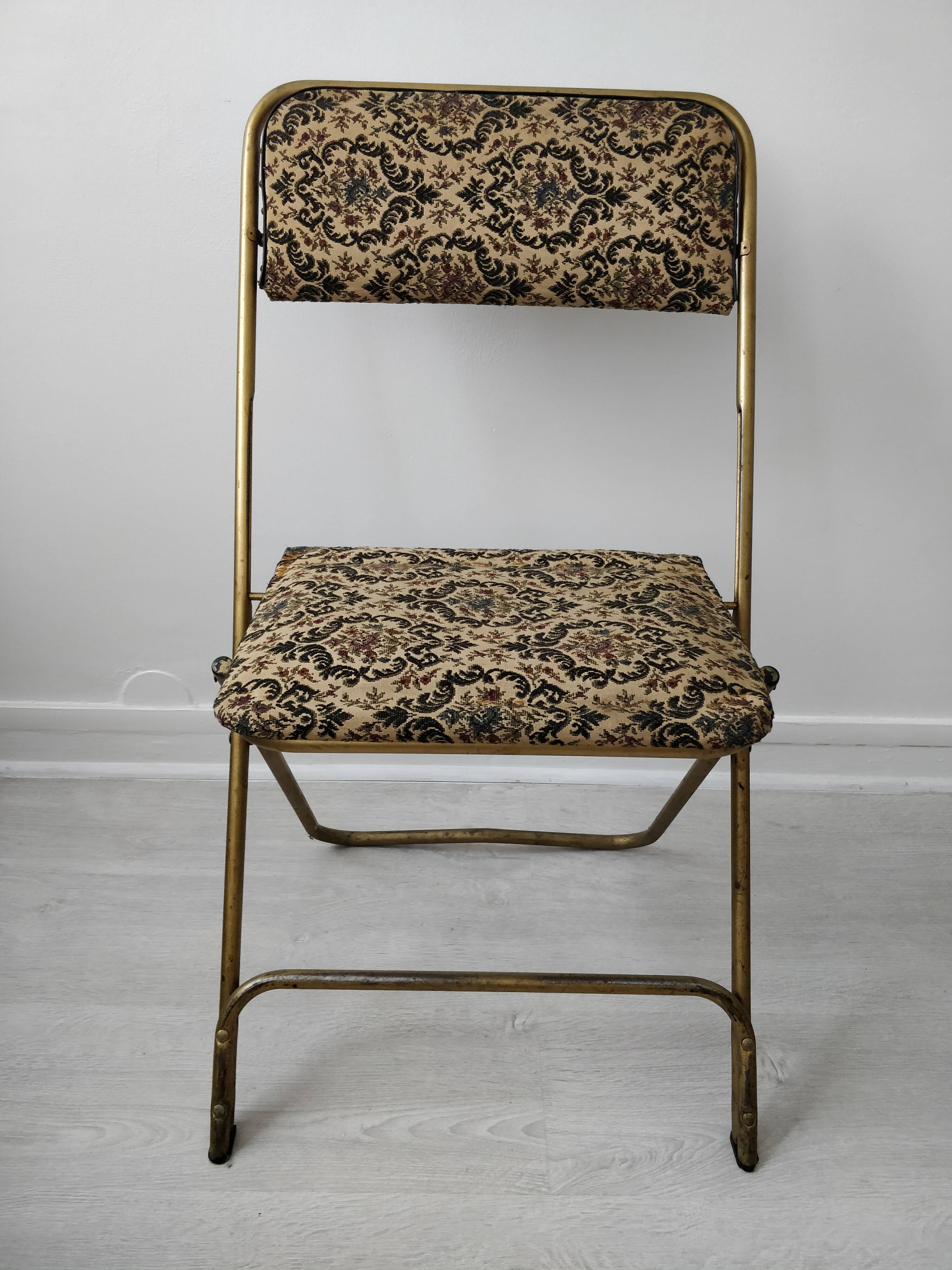 Manufrance fabric chairs