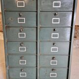 Clamshell furniture / Industrial metal furniture with two Strafor columns