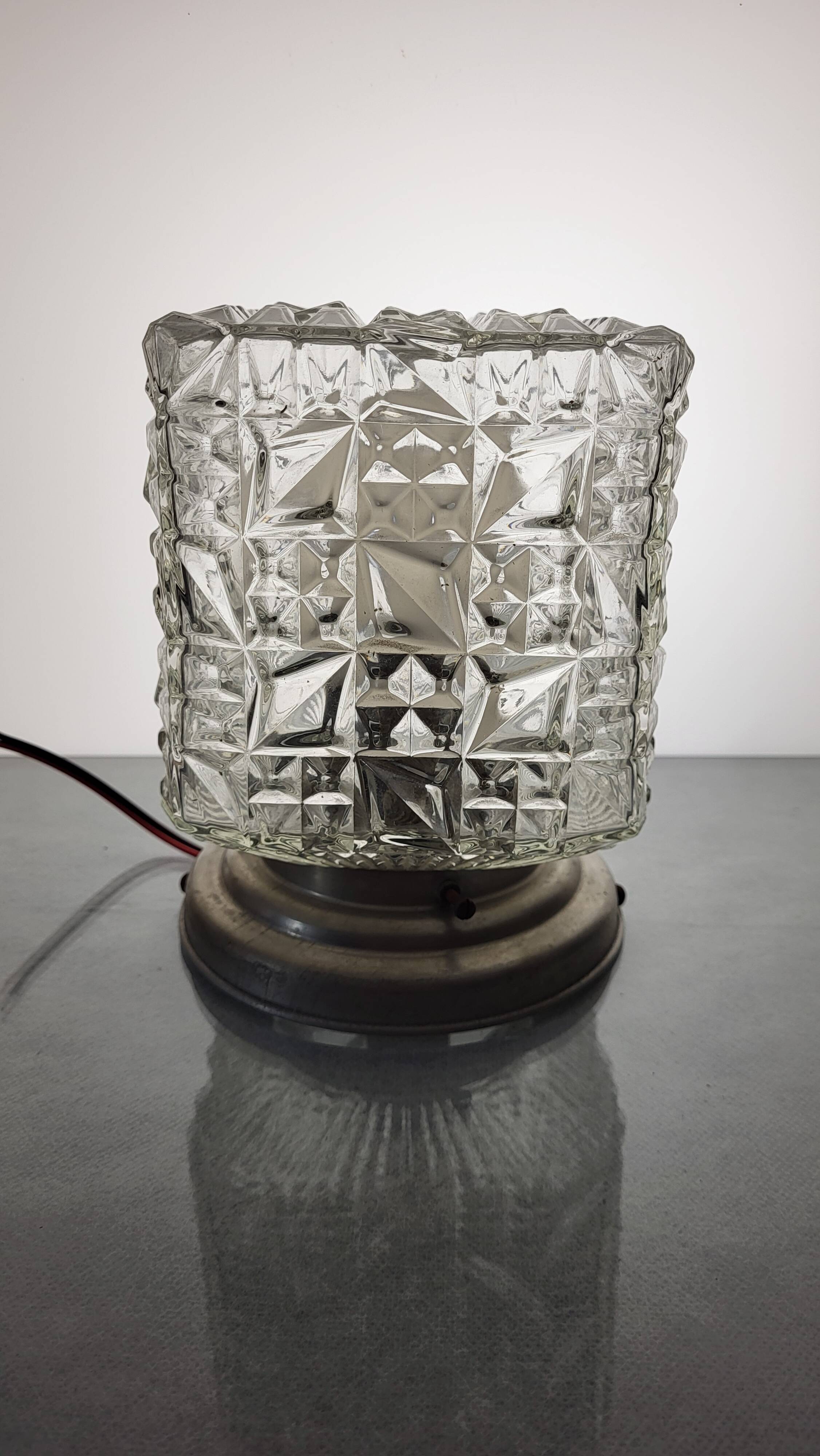 Vintage 50 glass ceiling light