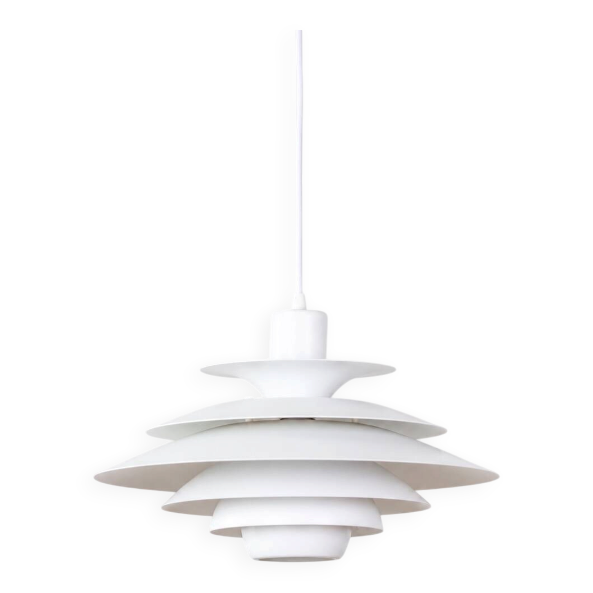 Danish vintage Verona pendant lamp by Kurt Wiborg, Jeka, 1980s