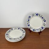 Set de 6 assiettes plates Churchill England, motif  fleur, 1970