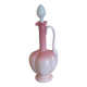 Pink and white opaline ewer