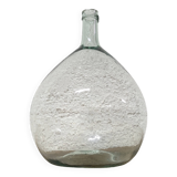 Transparent demijohn in blown glass